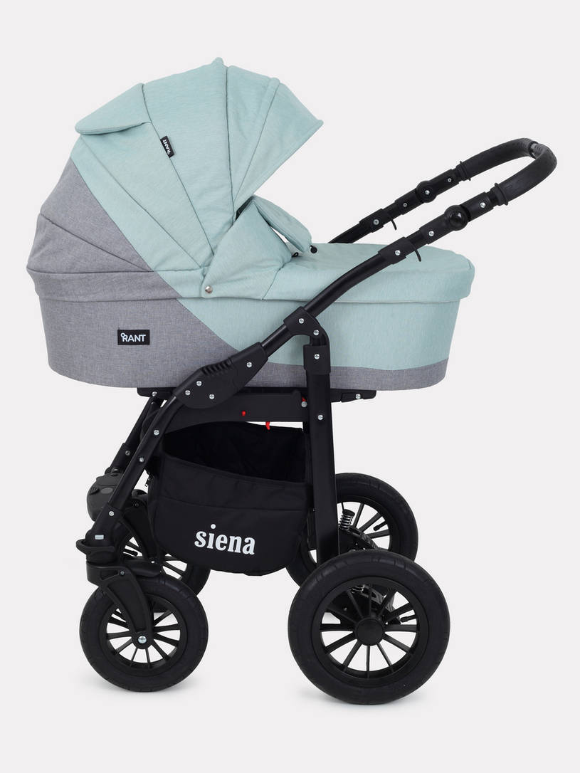 Коляска 2 в 1 Rant Siena 08 серый-ментоловый