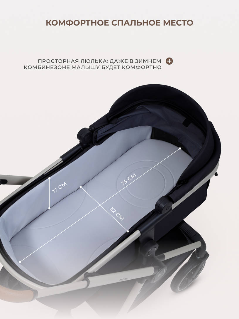 Коляска 2 в 1 Rant Moss Prime Black