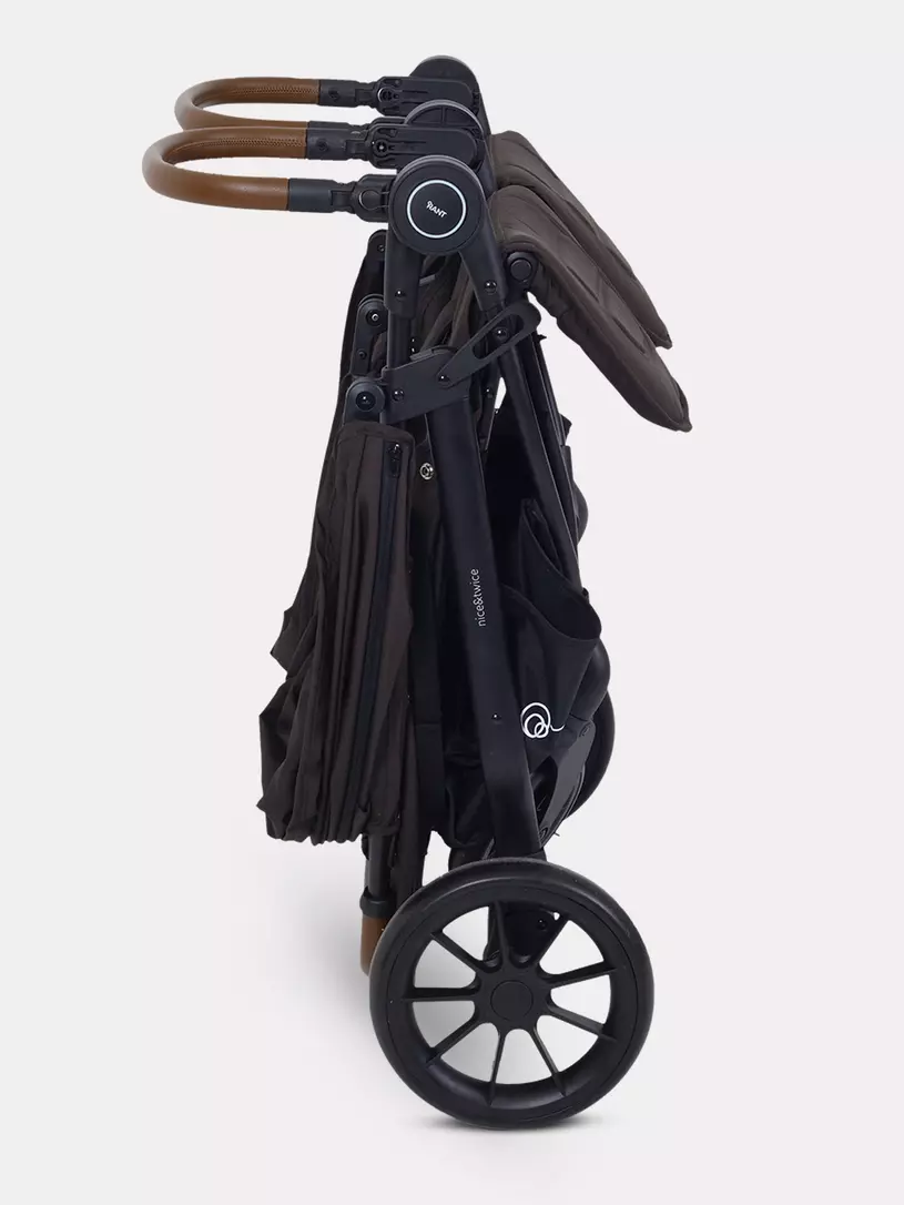 Коляска прогулочная для двойни Rant Twinny Chocolate 2025