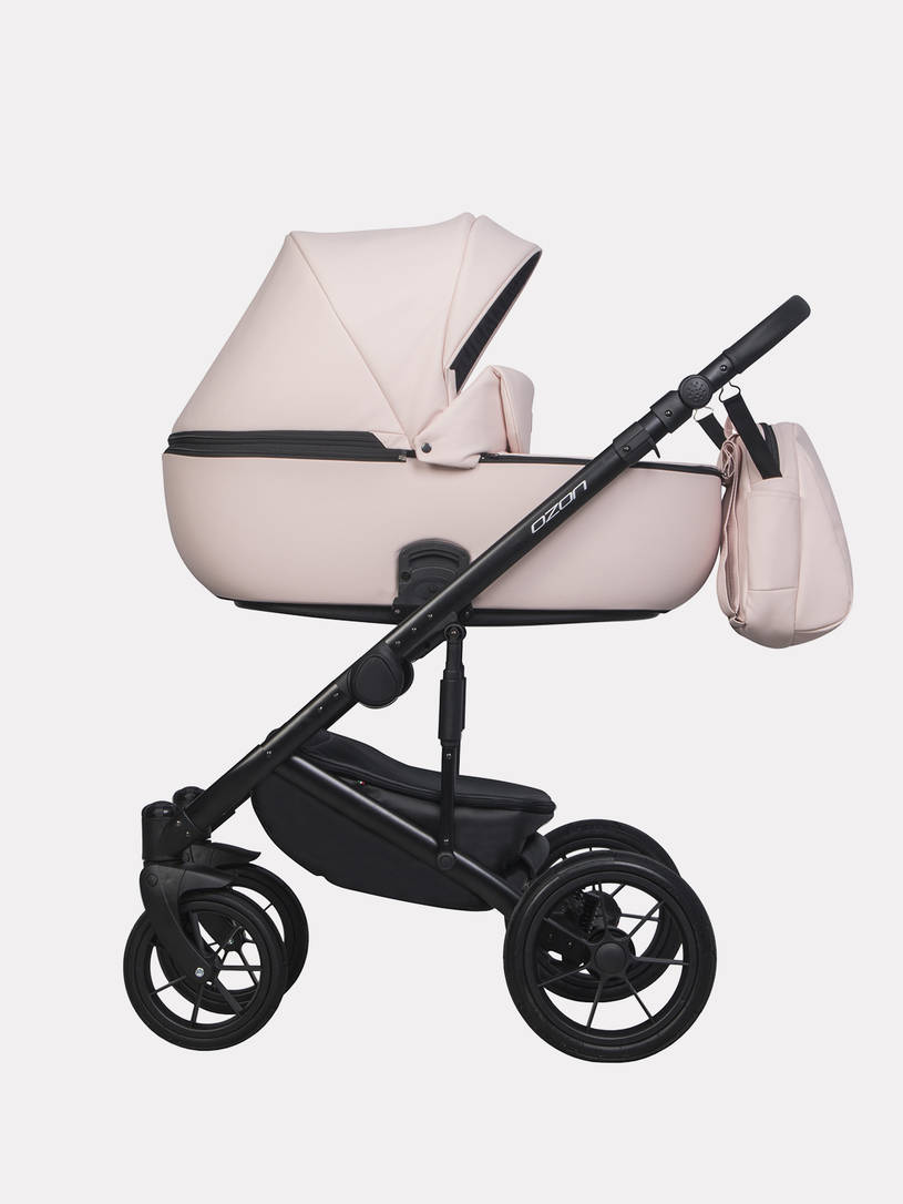 Коляска 3 в 1 Riko Basic Ozon Pastel 01, Розовый