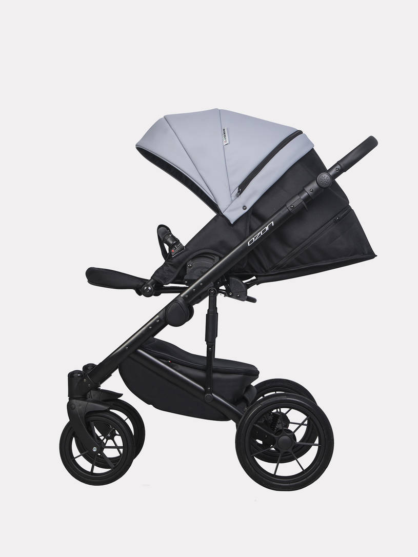 Коляска 3 в 1 Riko Basic Ozon Pastel 04, Серый