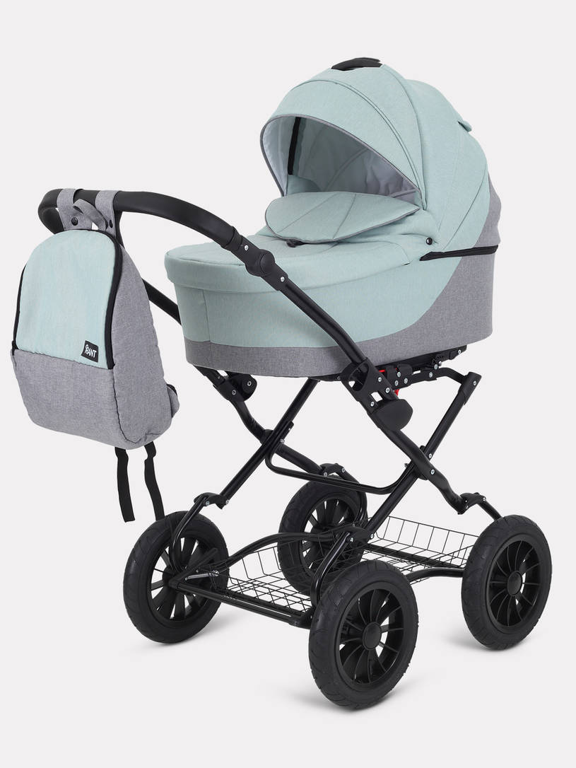 Коляска 2 в 1 Rant Siena Classic 2024 10 серый-ментоловый