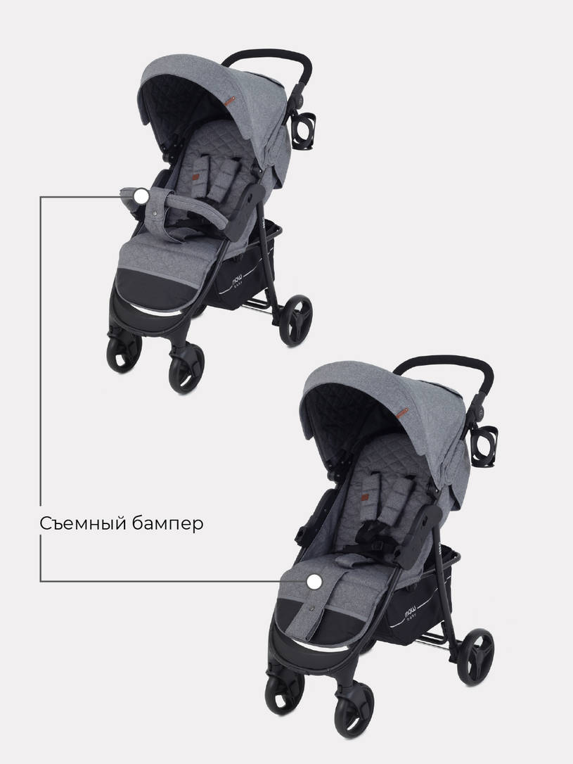 Коляска прогулочная Mowbaby Cross Gold Grey