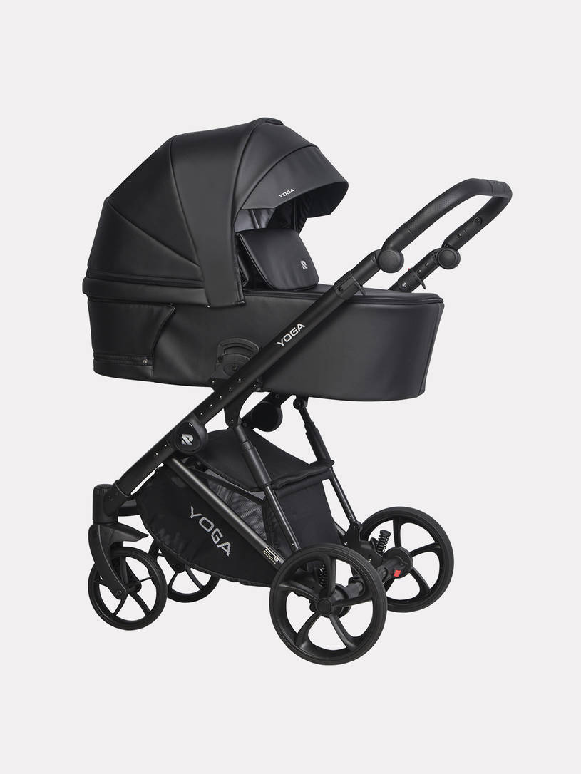 Коляска 3 в 1 Riko Basic Yoga Ecco 12 Black, Черный