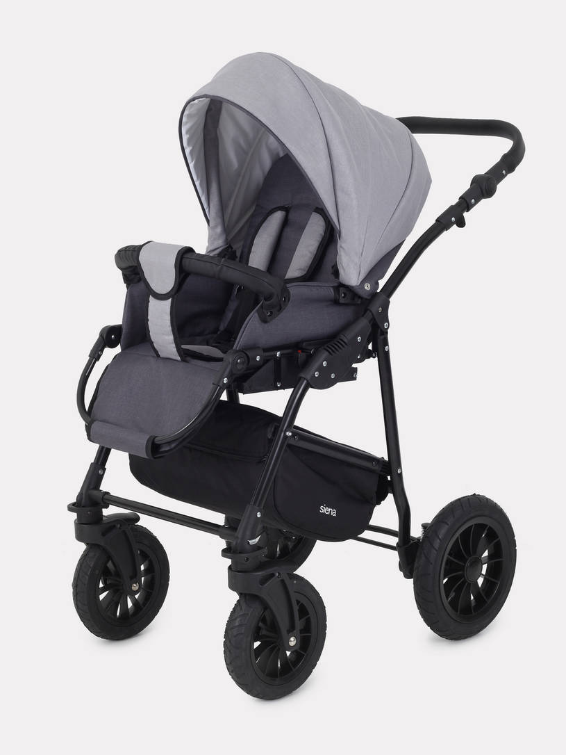Коляска Rant Siena 2024 02 темно-серый - светло-серый