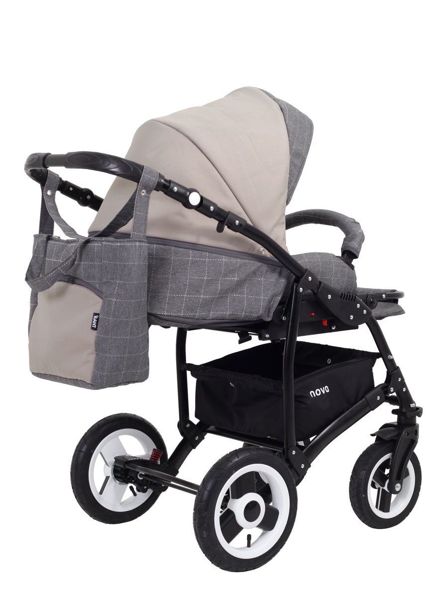 Коляска 2 в 1 Rant Nova 03 серый-бежевый