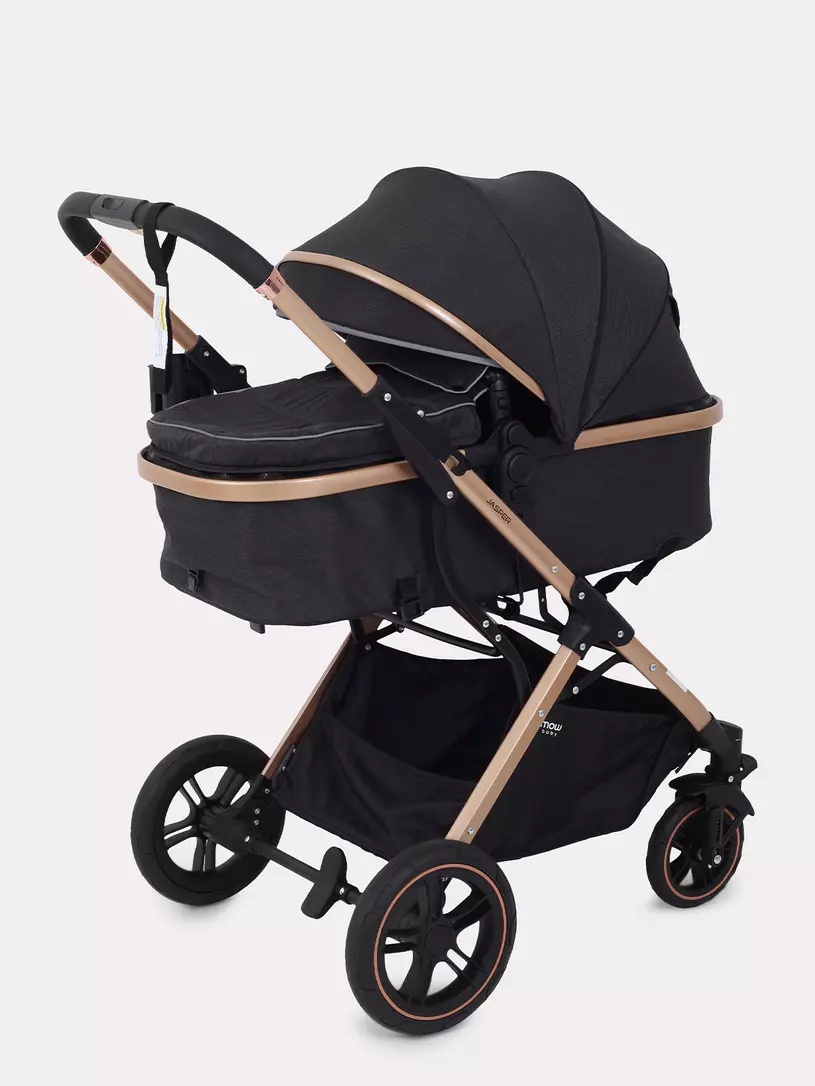 Коляска-трансформер 3 в 1 Mowbaby Jasper Gold black