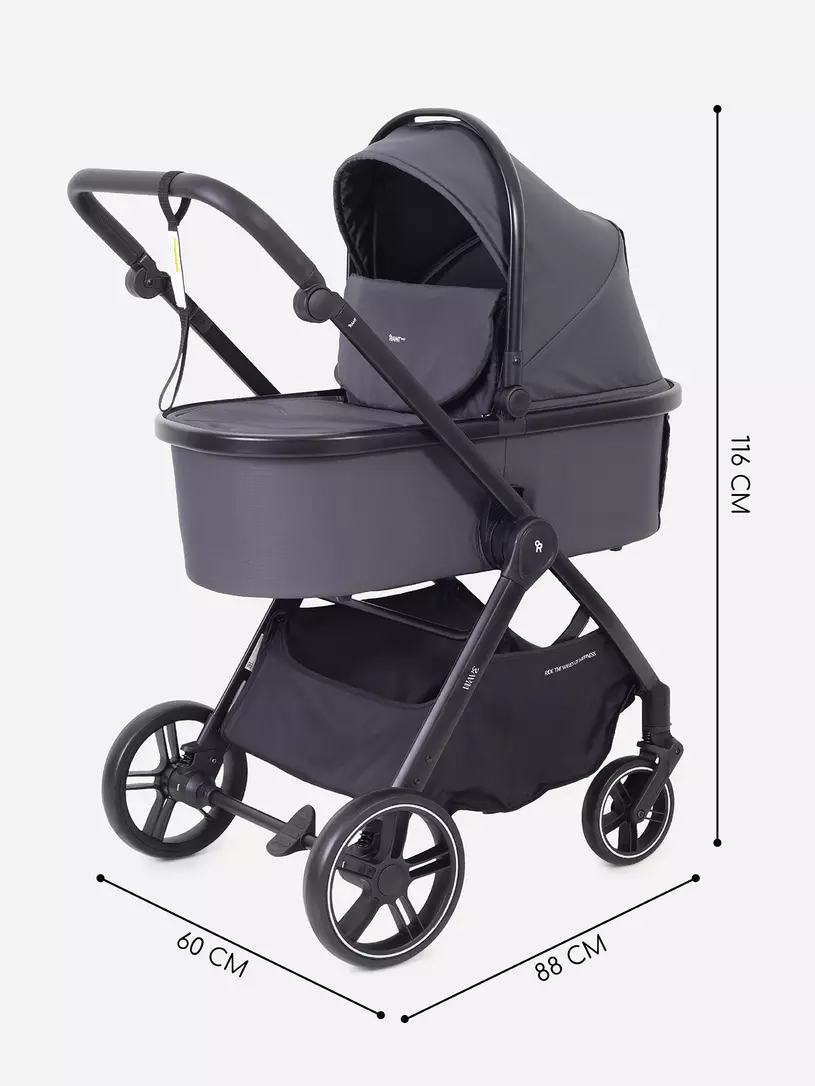 Коляска 2 в 1 Rant Basic Wave Graphite