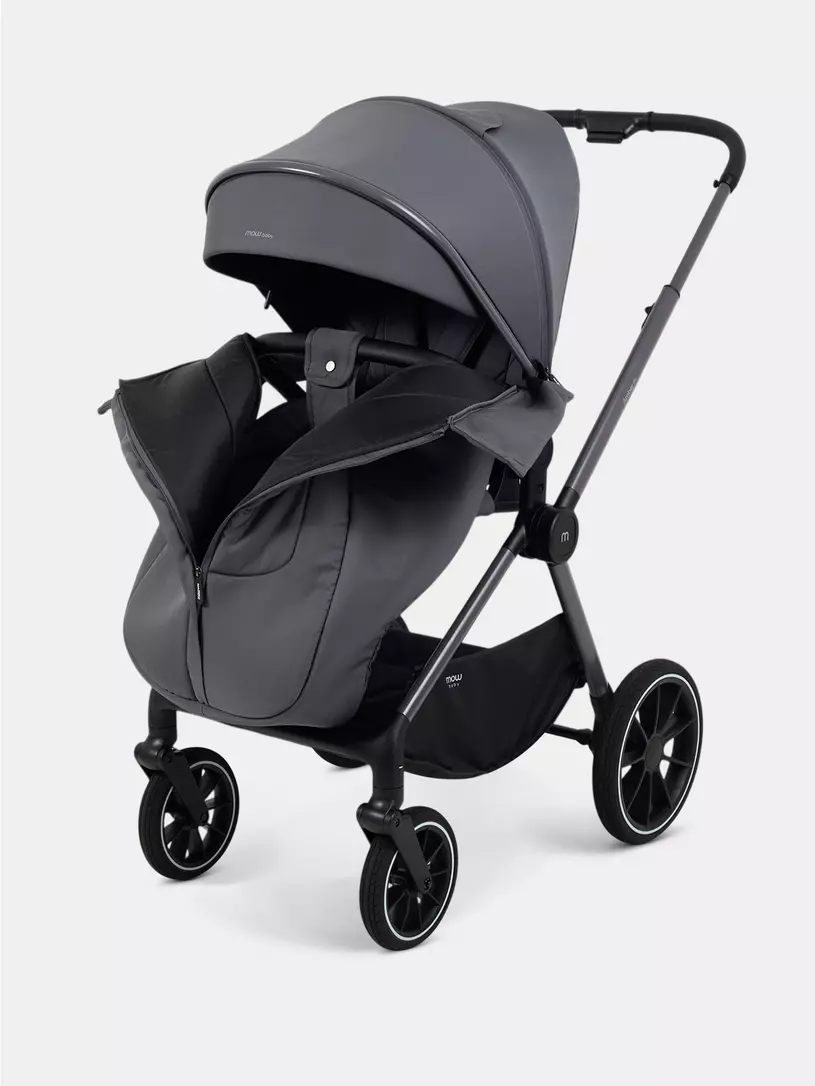 Коляска 3 в 1 Mowbaby Amber PRO Graphite