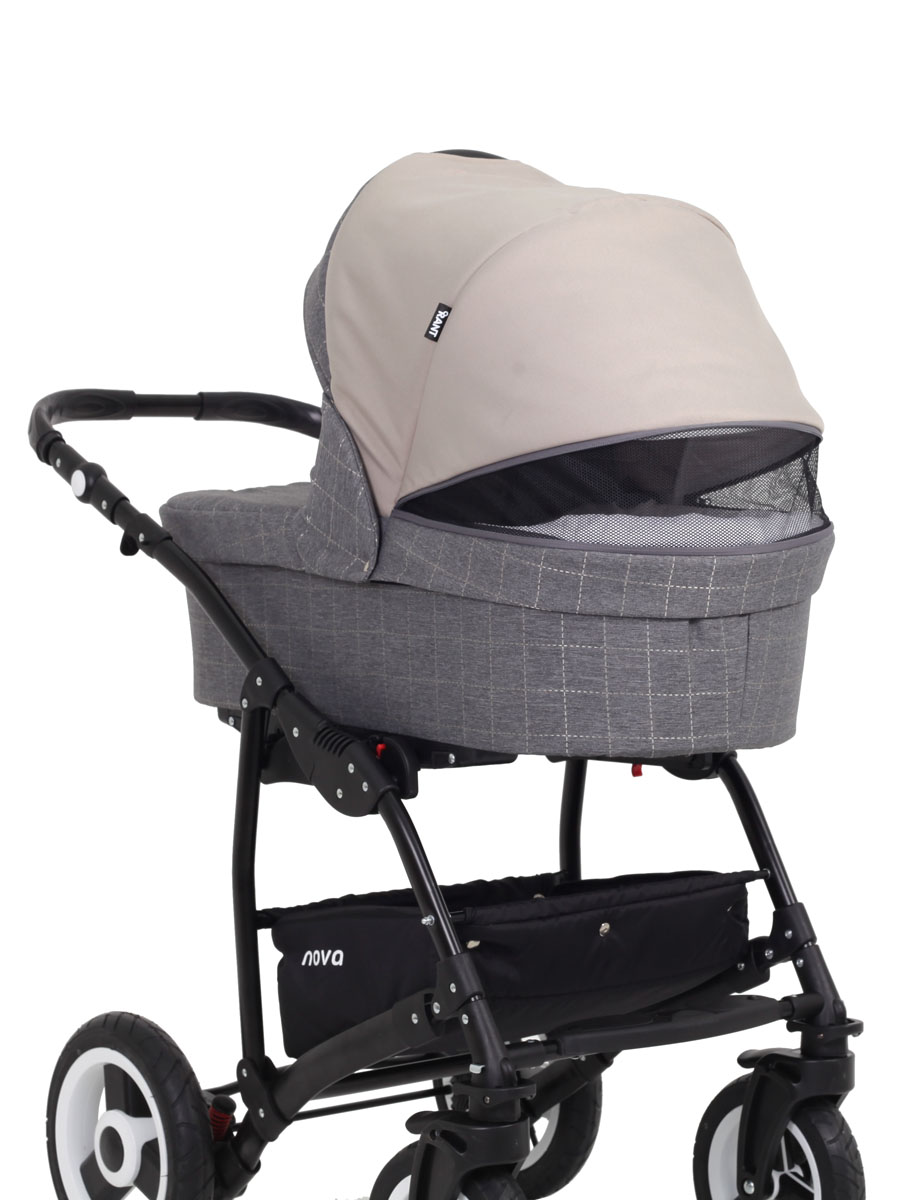 Коляска 3 в 1 Rant Nova 03 серый-бежевый