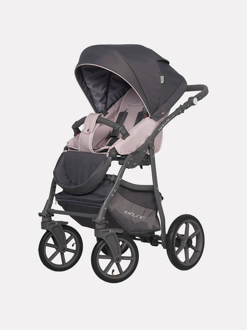 Коляска 2 в 1 Riko Basic Bella Pastel 03 розовый