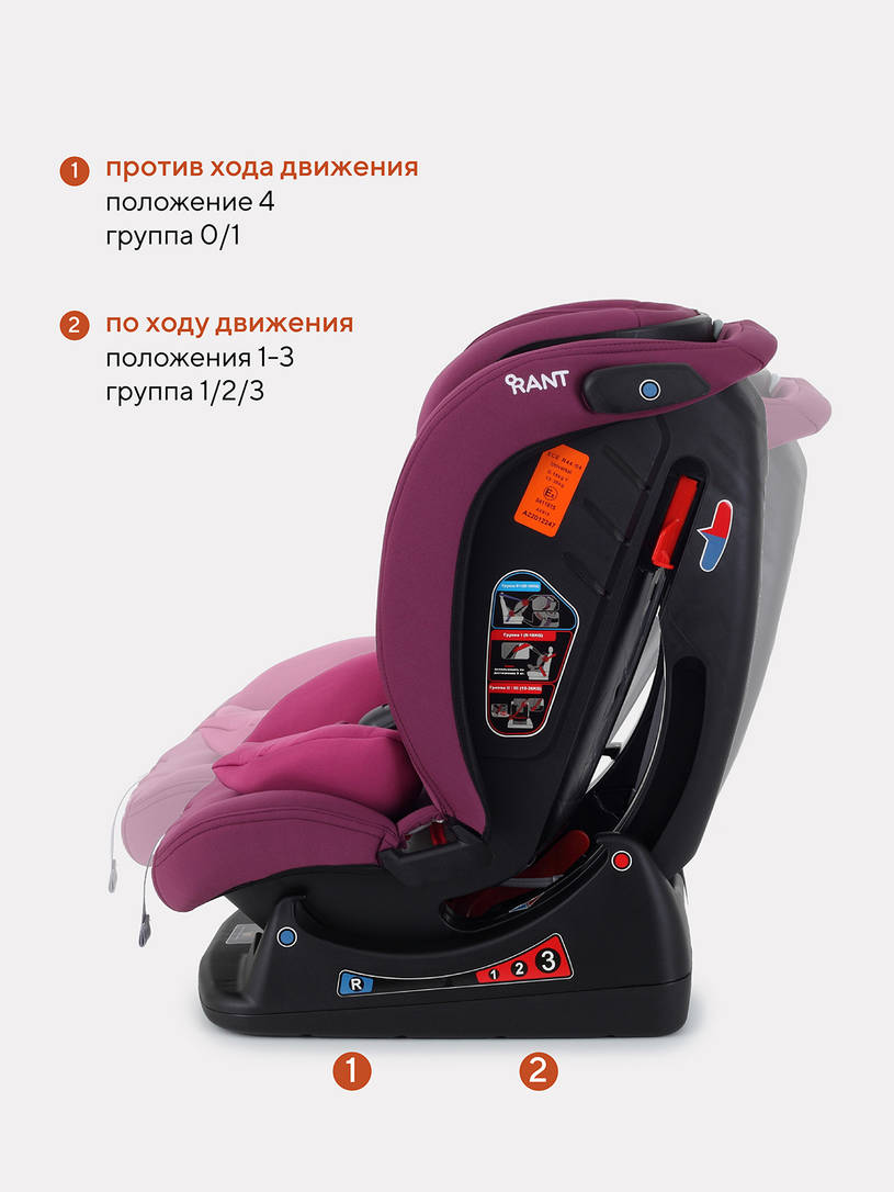Автокресло Rant Matrix Safety Line 0/1/2/3 (0-36 кг) velvet purple