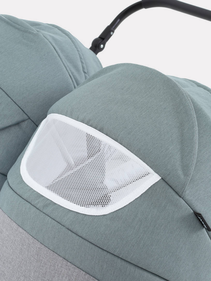 Коляска для двойни 2 в 1 Rant Siena Duo 09 серый-зеленый