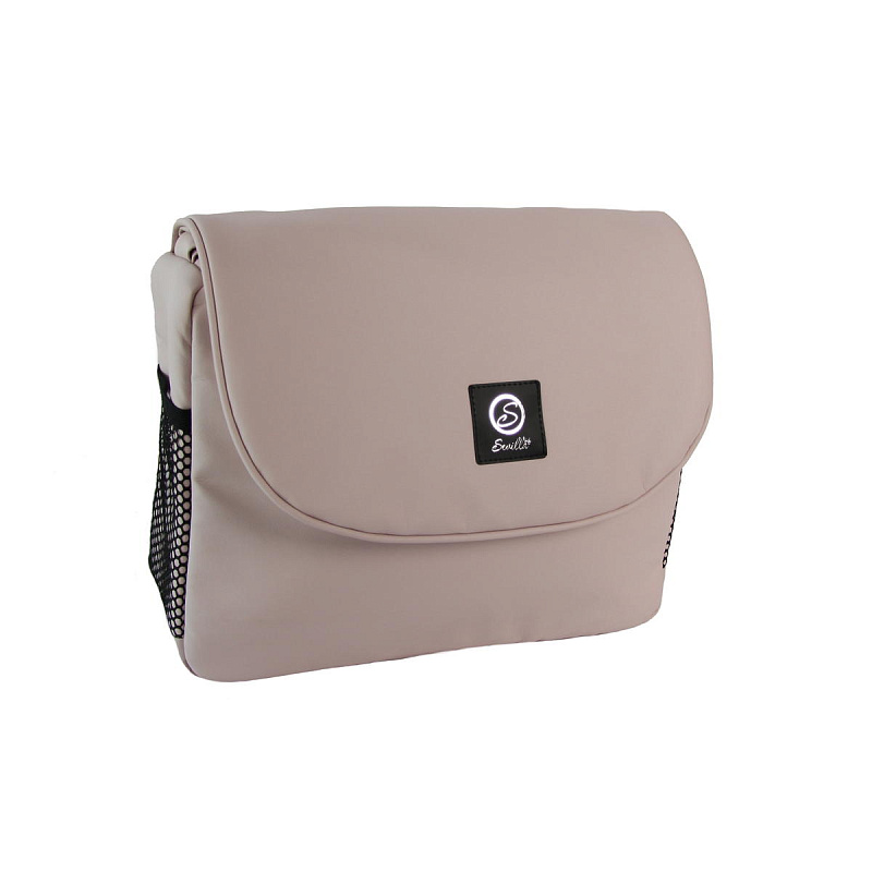 Детская коляска Sevillababy Tisso 2 в 1 пудровый экокожа