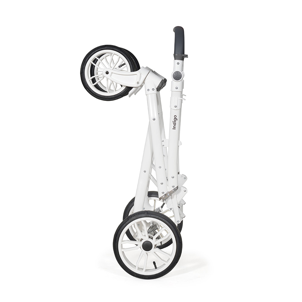 Коляска 2 в 1 Indigo PORTO - Po 05 (шалфей кожа+шалфей лен)