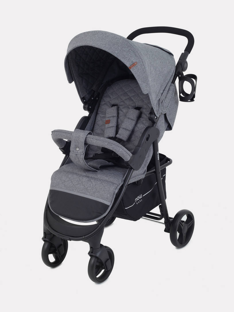 Коляска прогулочная Mowbaby Cross Gold Grey