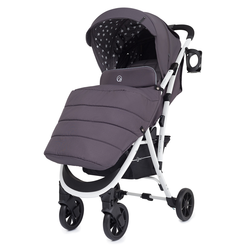 Коляска прогулочная Rant Largo Star Moon Grey. Цвет: Темно-серый