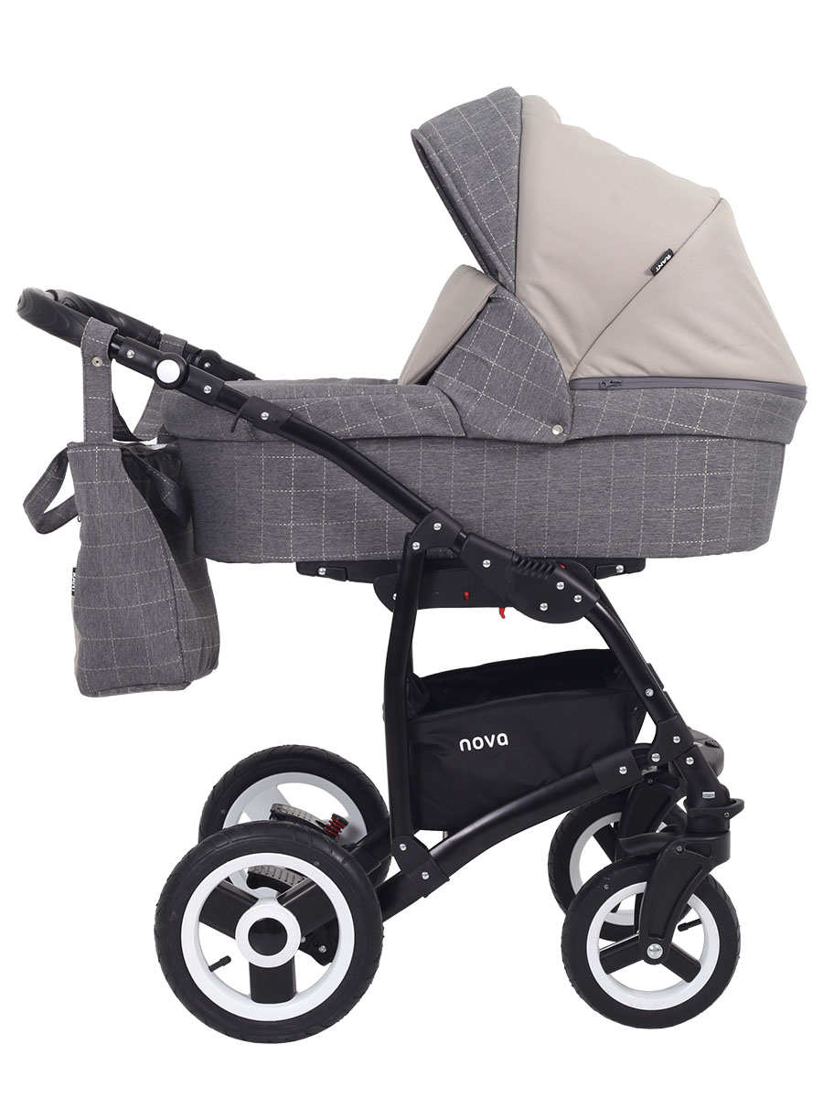 Коляска 3 в 1 Rant Nova 03 серый-бежевый