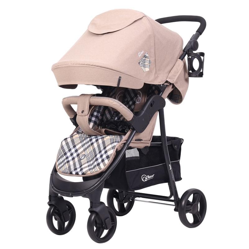 Прогулочная коляска Rant Kira Trends, цвет: бежевая шотландка