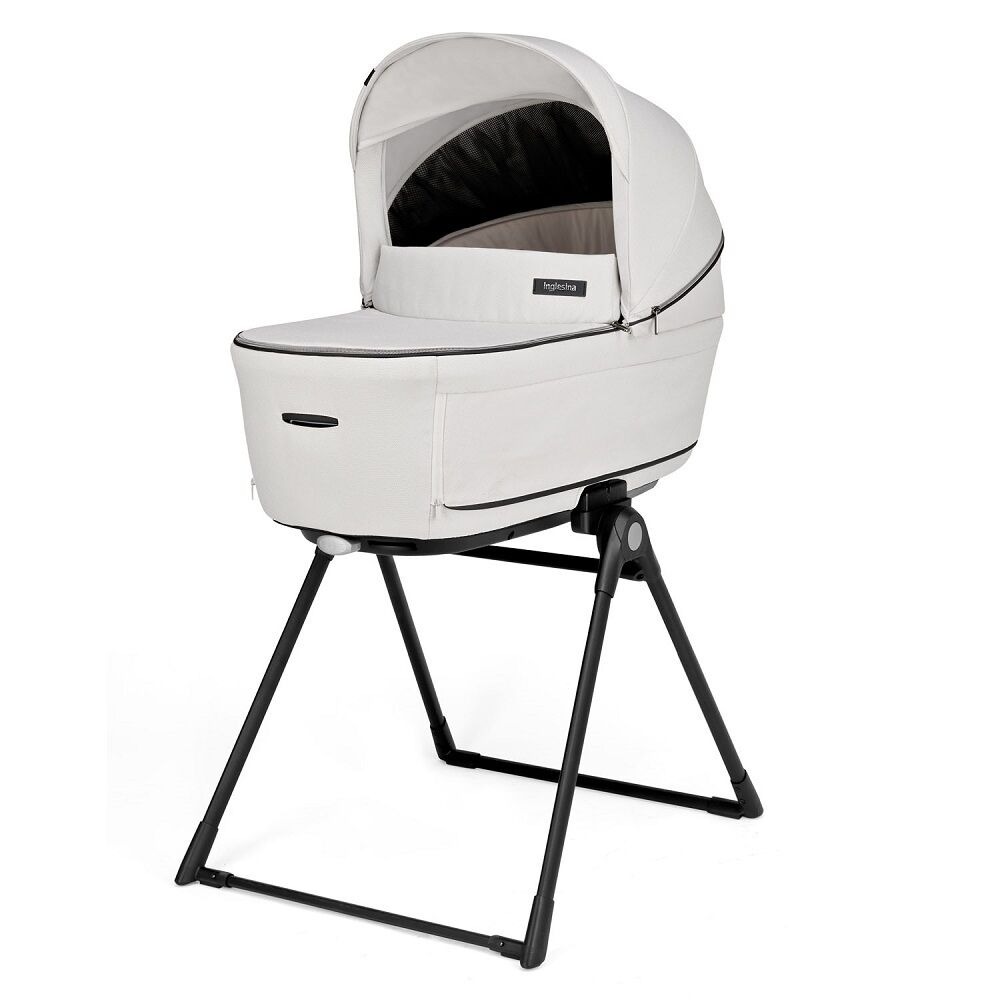 Коляска 3 в 1 Inglesina Aptica New 2025 + Автокресло Inglesina Darwin i-Size (0-13 кг), Opal Ivory (Светло-серый)