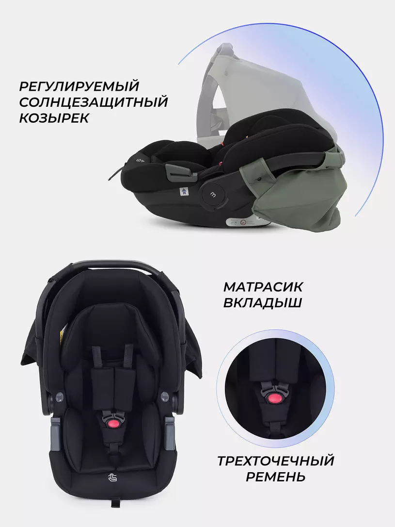 Коляска 3 в 1 Mowbaby Amber Olive
