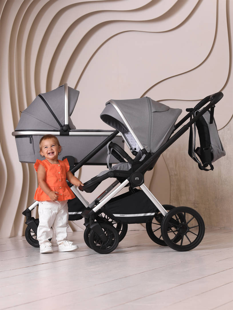 Коляска 2 в 1 Mowbaby Tilda Grey