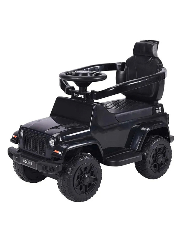 Детская каталка Sevillababy Police 3 в 1 с ручкой BC219 black/черный