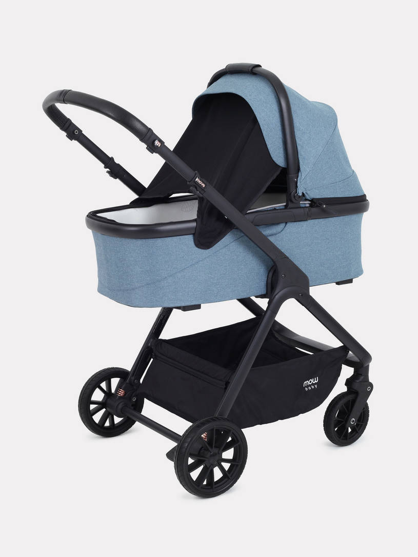 Коляска 2 в 1 Mowbaby Move 2023 с сумкой Blue