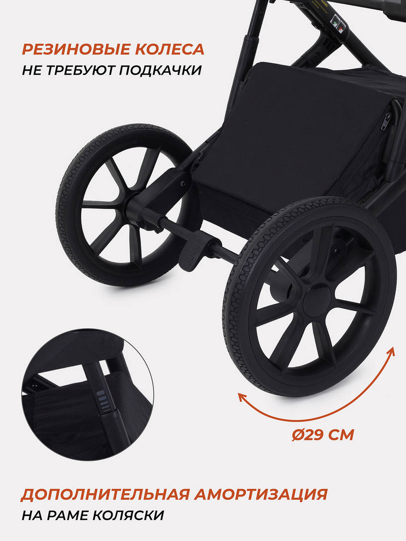 Коляска 3 в 1 Rant Basic Nexus Black