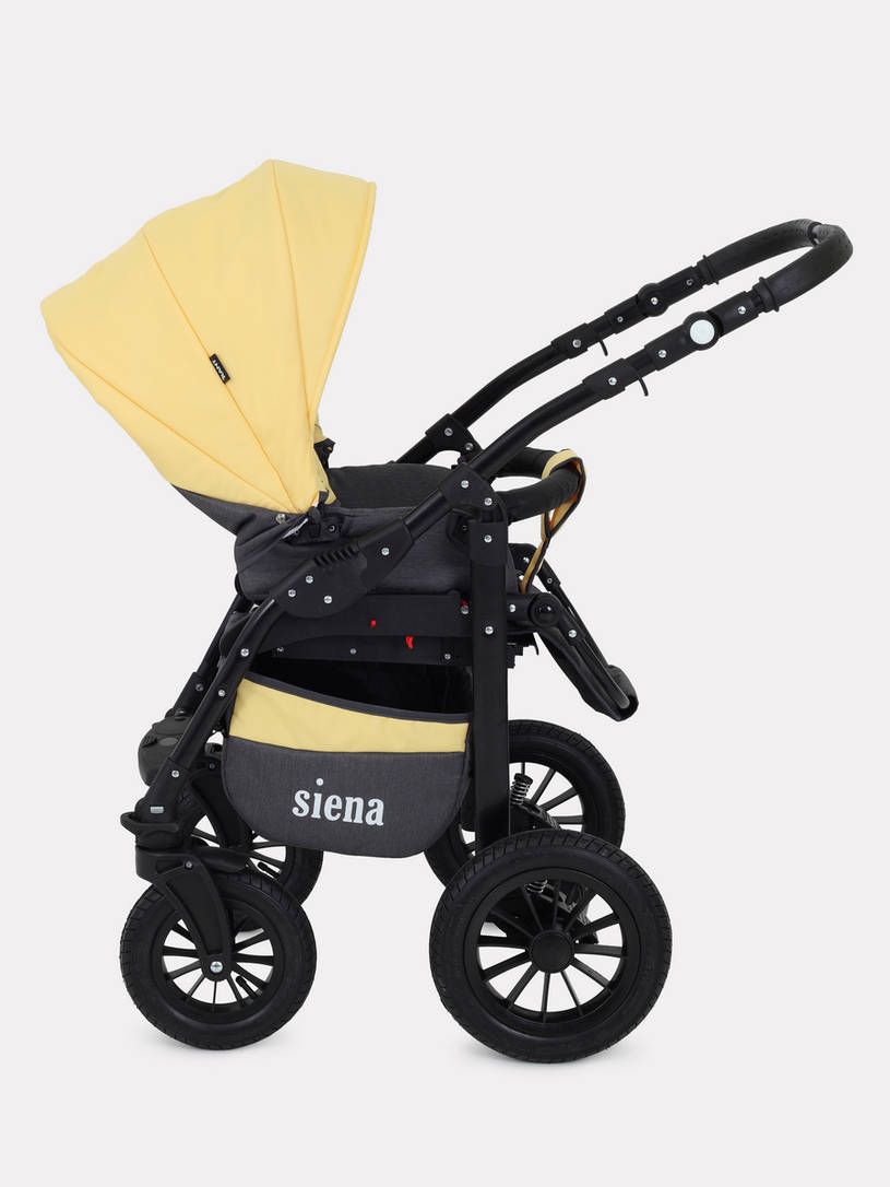 Коляска 3 в 1 Rant Siena 10 серый-желтый
