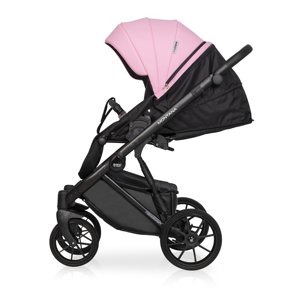 Коляска 3 в 1 Riko Basic Montana Ecco 14 Rose розовый