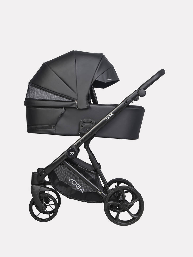 Коляска 3 в 1 Riko Basic Yoga Ecco 12 Black, Черный