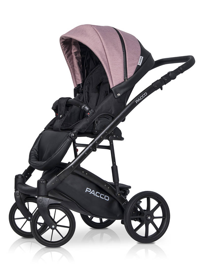 Коляска 3 в 1 Riko Basic Pacco 02 pink