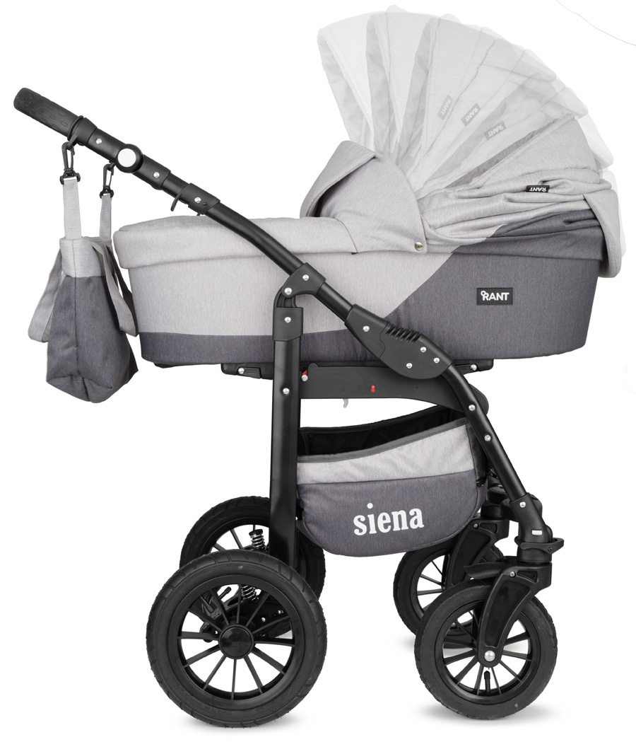 Коляска 3 в 1 Rant Siena 04 серый