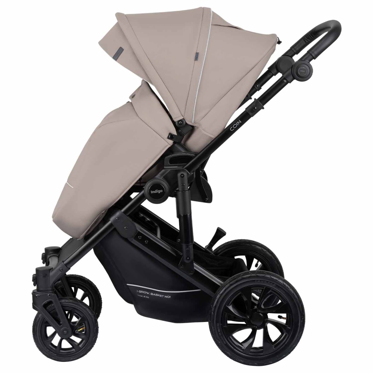 Коляска 2 в 1 Indigo Coin, Бежевый