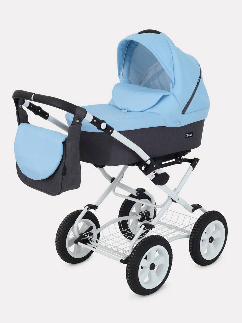 Коляска 2 в 1 Rant Dream Classic 09 серый-голубой