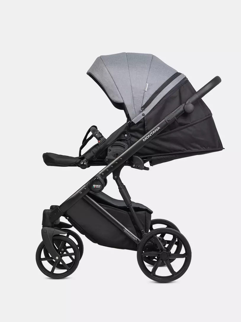 Коляска 3 в 1 Riko Basic Montana Plus 40 Graphite