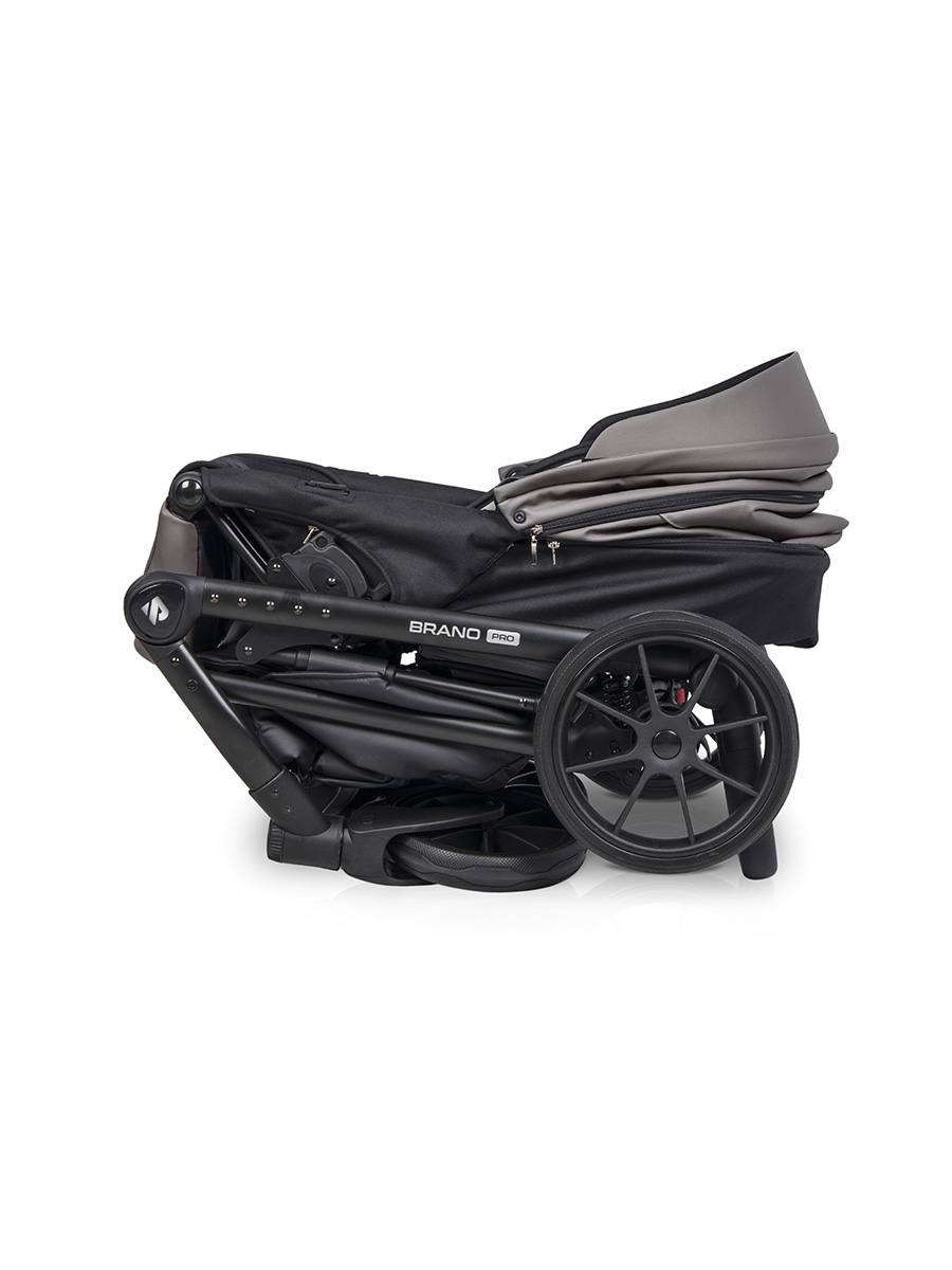 Коляска 3 в 1 Riko Brano Pro, 01 Anthracite