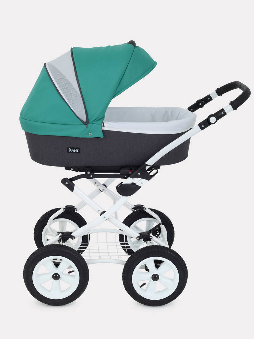 Коляска 2 в 1 Rant Dream Classic 08 серый-темно-зеленый