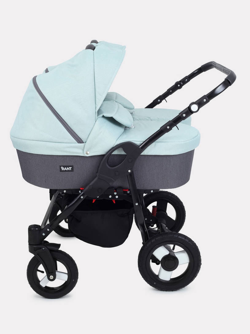 Коляска для двойни 2 в 1 Rant Dream Duo 04 серый-мятный