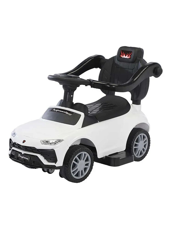 Детская каталка Sevillababy Daytona SL 3 в 1 с ручкой 2068-A white/белый