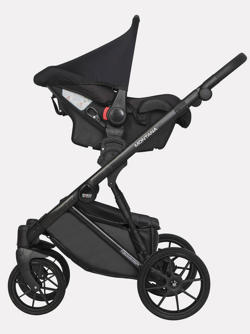 Коляска 3 в 1 Riko Basic Montana Ecco 24 Graphite