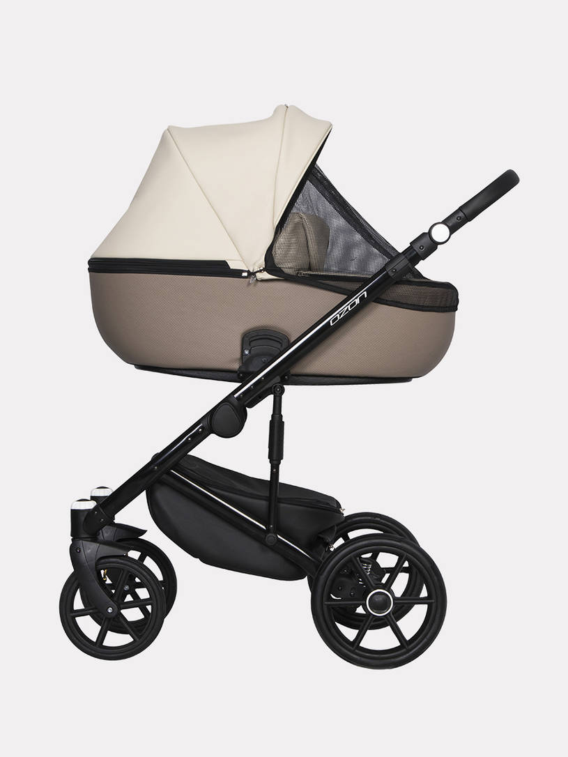 Коляска 2 в 1 Riko Basic Ozon Ecco 25 слоновая кость-бежевый