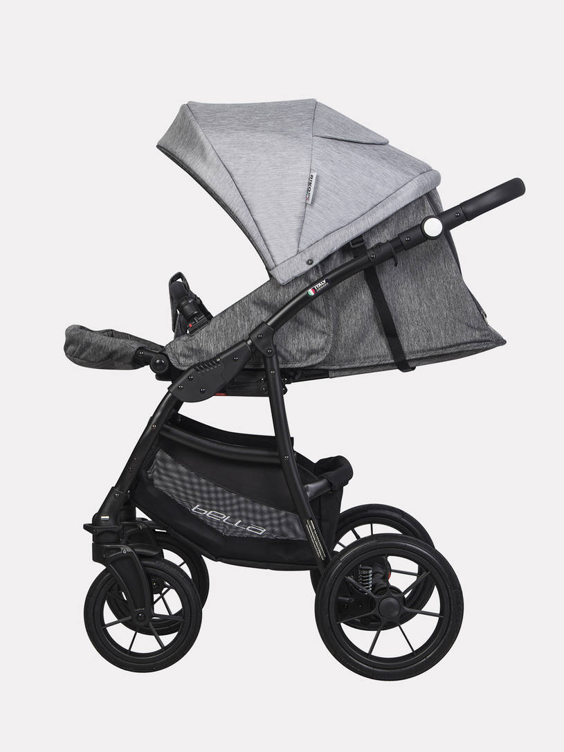 Коляска 2 в 1 Riko Basic Bella 01 серый-графит