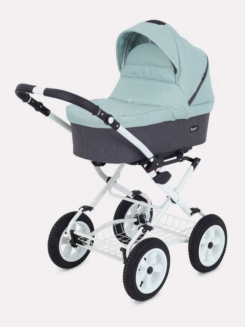 Коляска 2 в 1 Rant Dream Classic 04 серый-мятный