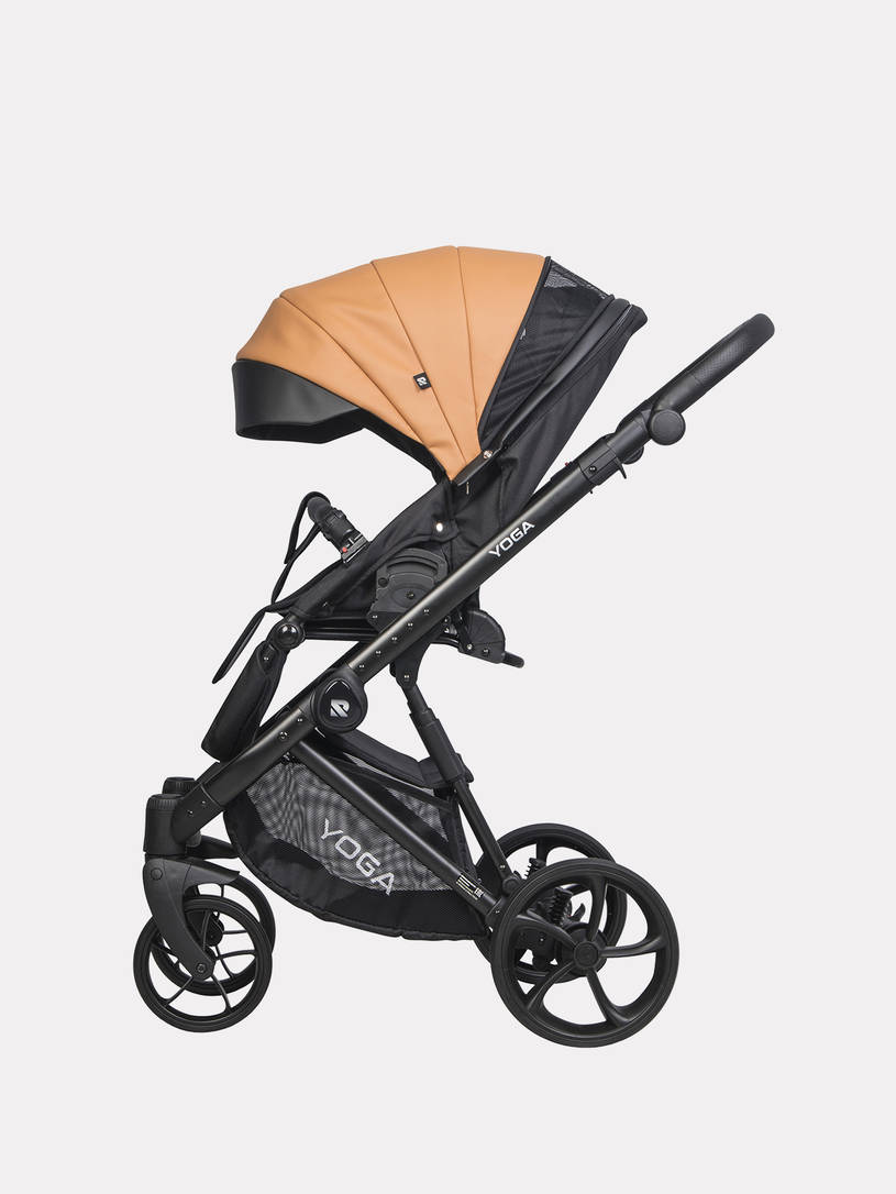 Коляска 3 в 1 Riko Basic Yoga Ecco 13 Caramel, Бежевый