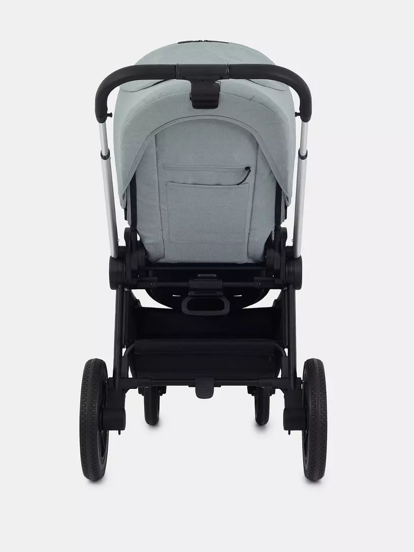 Коляска 3 в 1 Mowbaby Zoom PU silver green tea