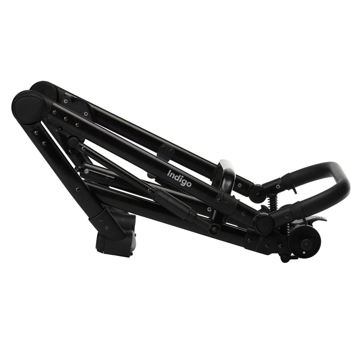 Коляска 2 в 1 Indigo Tour Eco, Te 08 (Черная кожа + Фиолетовый)