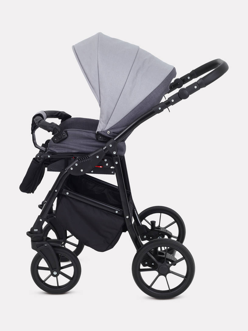 Коляска 2 в 1 Rant Dream 2024 02 темно-серый - светло-серый