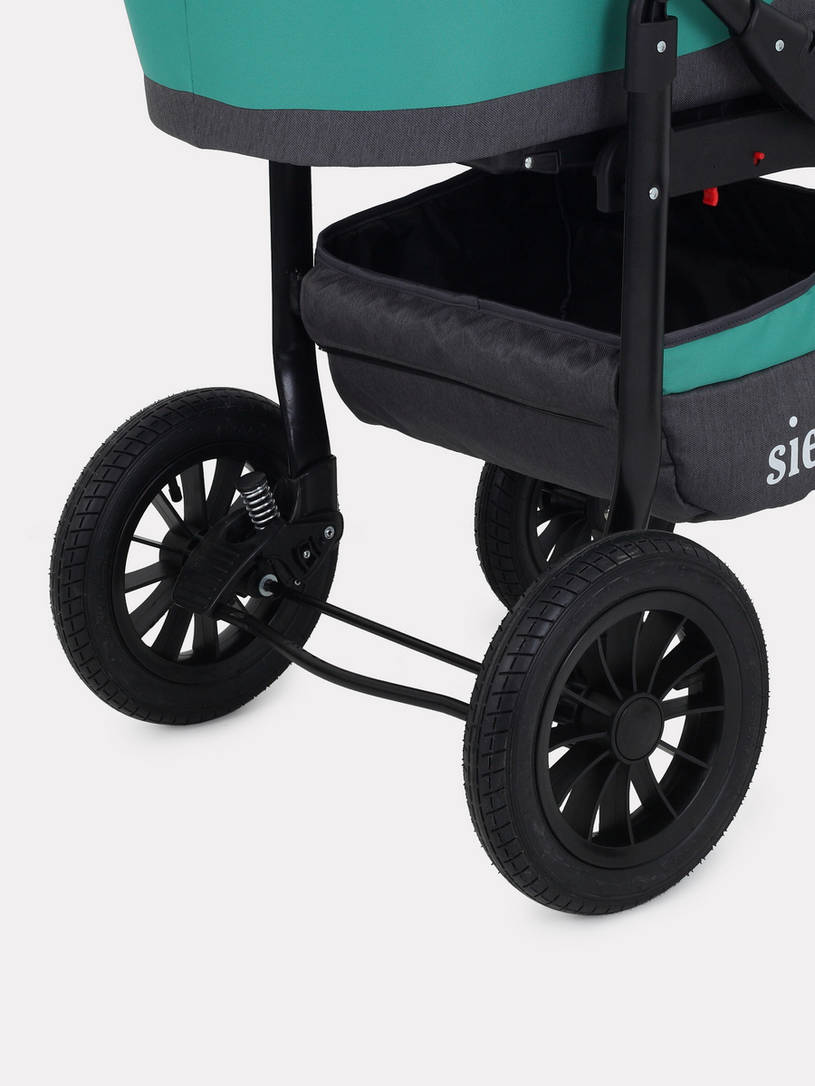 Коляска 2 в 1 Rant Siena 11 серый-темно-зеленый